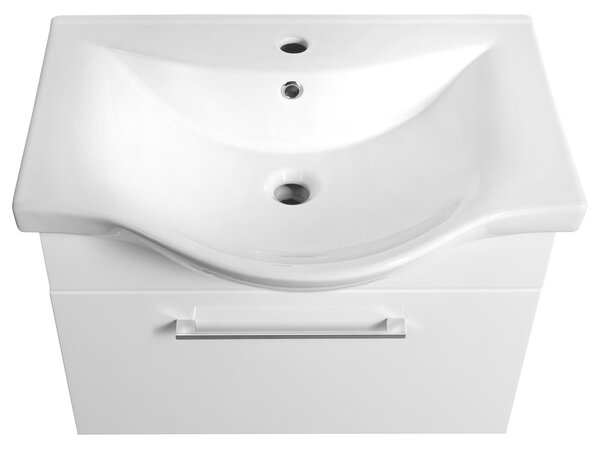 Aqualine Aqualine, AKIRA umyvadlová skrinka 60,6x42x34cm, biela, AK265
