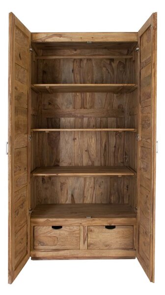 LIGHT WOOD Skriňa na oblečenie 200x96 cm, palisander