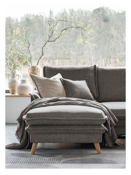 Sivá rozkladacia rohová pohovka (ľavý roh) Charming Charlie – Miuform