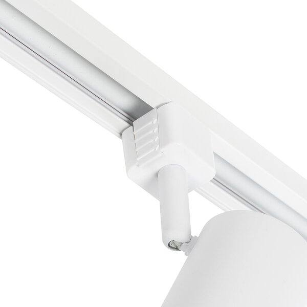 Inteligentný koľajnicový systém s 10 bodovými svetlami biely 1-fázový vrátane 10 Wifi GU10 50mm - Iconic Jeana