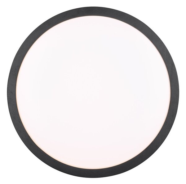 Čierne LED stropné svietidlo ø 40 cm Iseo – Trio