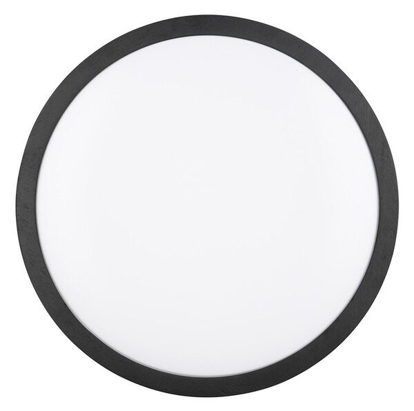 Čierne LED stropné svietidlo ø 40 cm Iseo – Trio