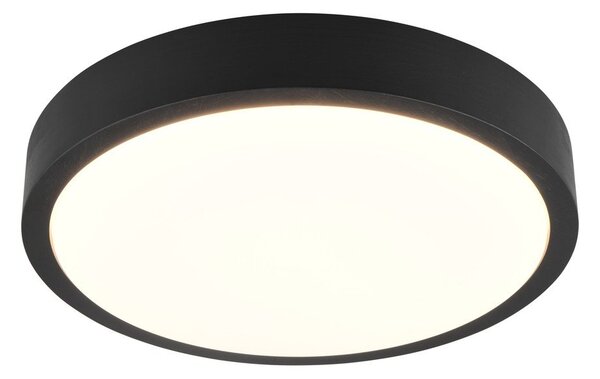 Čierne LED stropné svietidlo ø 40 cm Iseo – Trio