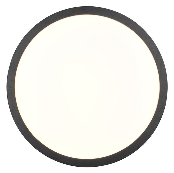 Čierne LED stropné svietidlo ø 40 cm Iseo – Trio