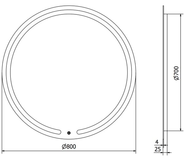 Mexen Rose, LED kúpeľňové zrkadlo s podsvietením 80x80 cm, 6000K, ochrana proti zahmlievaniu, 9810-080-080-611-00