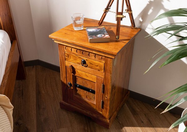 CAMBRIDGE HONEY Nočný stolík 45x40 cm, akácia