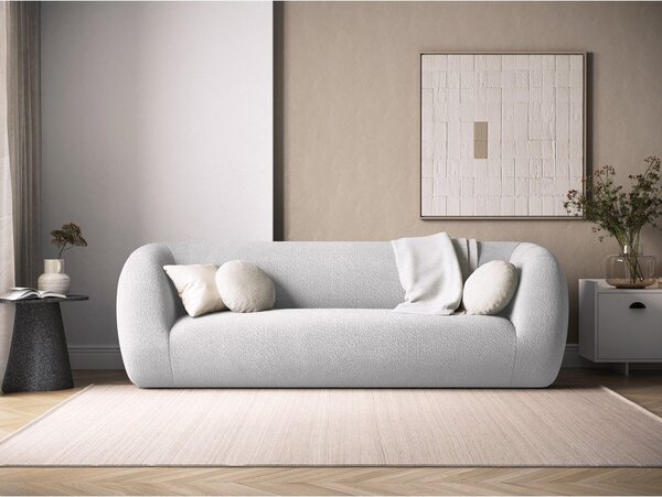Svetlosivá pohovka z textílie buklé 230 cm Essen – Cosmopolitan Design