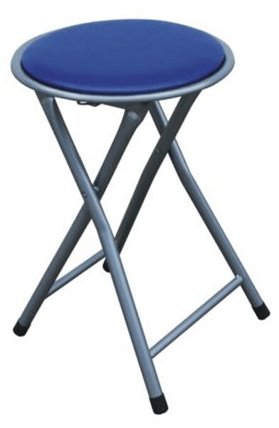 Tempo Kondela Skladací taburet/stolička, modrá, IRMA