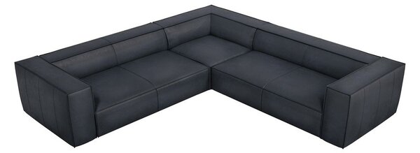 Tmavomodrá kožená rohová pohovka (variabilná) Madame – Windsor & Co Sofas
