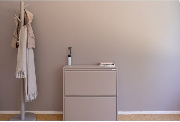 Taupe kovová výklopná skrinka na topánky 75x77,5x22,5 cm Billy – Spinder Design