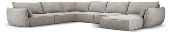 Svetlosivá rohová pohovka (ľavý roh) Vanda - Mazzini Sofas