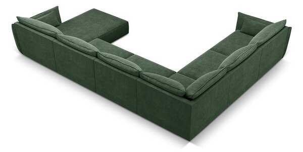 Tmavozelená rohová pohovka (ľavý roh) Vanda - Mazzini Sofas