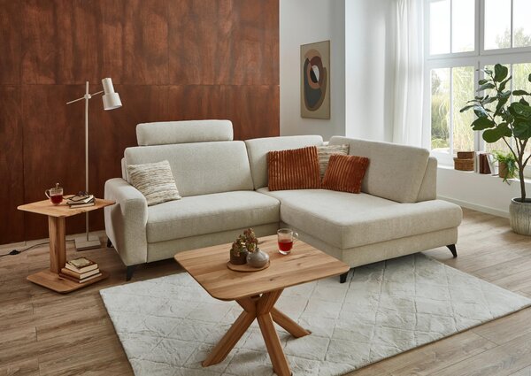 ROHOVÁ SEDAČKA, textil, béžová Valnatura - Sedačky