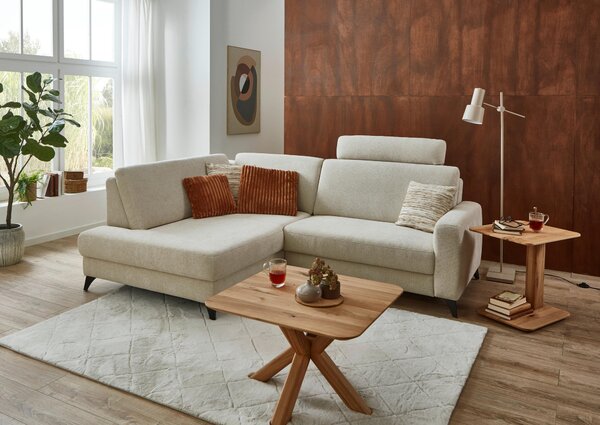 ROHOVÁ SEDAČKA, textil, béžová Valnatura - Sedačky