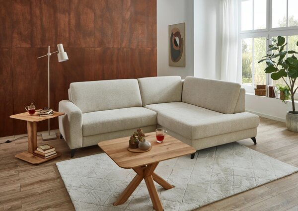 ROHOVÁ SEDAČKA, textil, béžová Valnatura - Sedačky