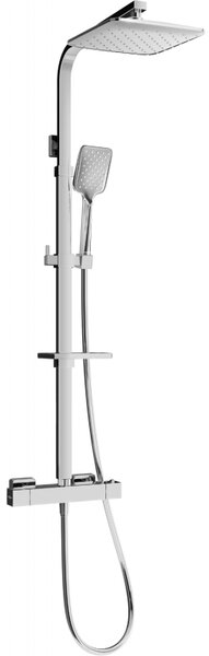 Mexen - CQ62 sprchový set s termostatickou batériou Cube, chrómová, 772506295-00