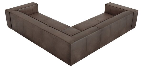 Hnedá kožená rohová pohovka (variabilná) Madame - Windsor & Co Sofas