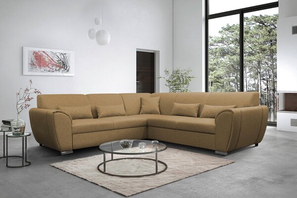 ROHOVÁ SEDAČKA, textil, žltá Livetastic - Sedačky, Online Only