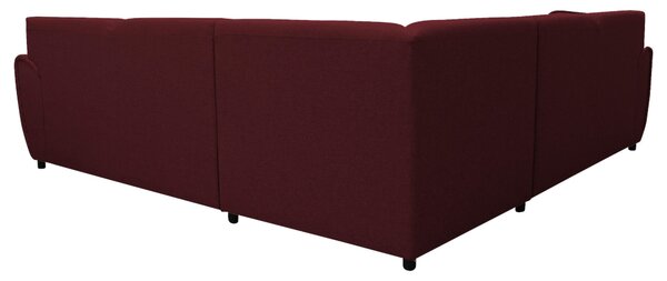 ROHOVÁ SEDAČKA, textil, tmavočervená Livetastic - Sedačky, Online Only