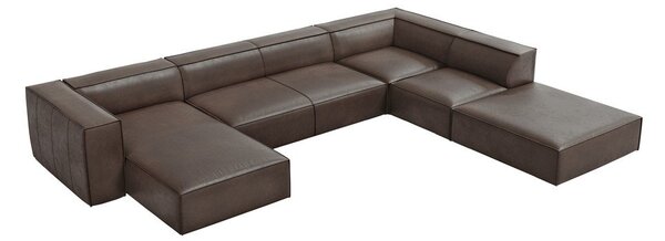 Hnedá kožená rohová pohovka (pravý roh) Madame - Windsor & Co Sofas