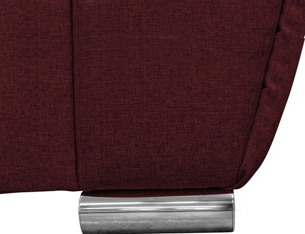 ROHOVÁ SEDAČKA, textil, tmavočervená Livetastic - Sedačky, Online Only
