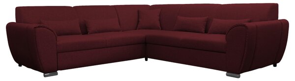 ROHOVÁ SEDAČKA, textil, tmavočervená Livetastic - Sedačky, Online Only