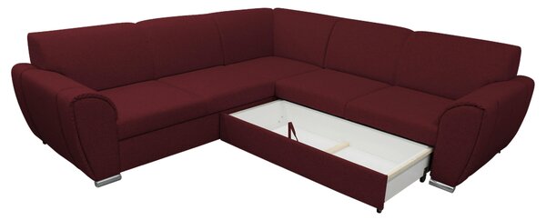 ROHOVÁ SEDAČKA, textil, tmavočervená Livetastic - Sedačky, Online Only