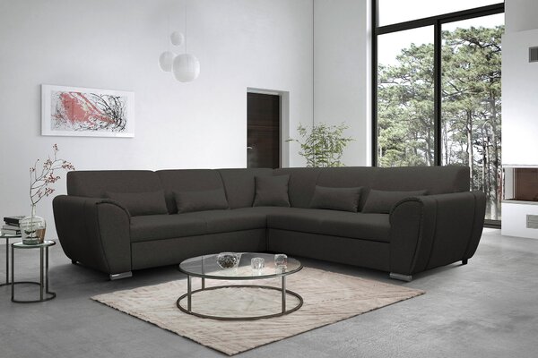 ROHOVÁ SEDAČKA, textil, antracitová Livetastic - Sedačky, Online Only