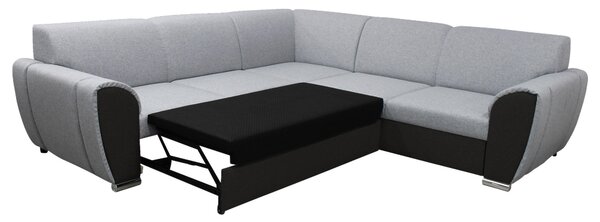 ROHOVÁ SEDAČKA, textil, čierna, svetlosivá Livetastic - Sedačky, Online Only