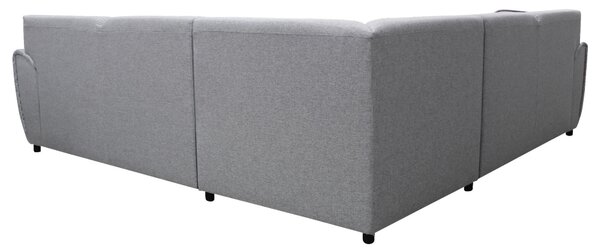 ROHOVÁ SEDAČKA, textil, čierna, svetlosivá Livetastic - Sedačky, Online Only