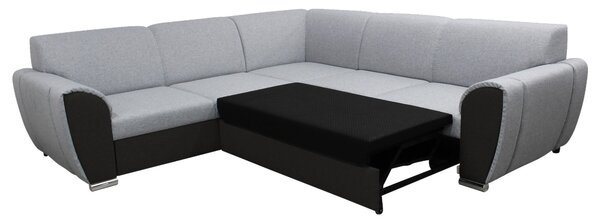 ROHOVÁ SEDAČKA, textil, čierna, svetlosivá Livetastic - Sedačky, Online Only