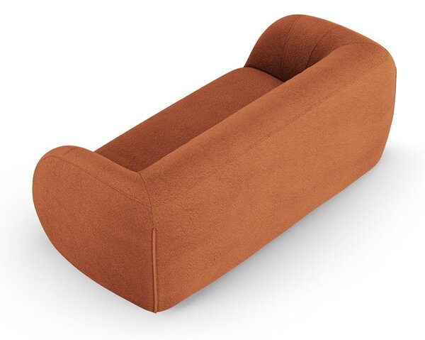 Oranžová pohovka z textílie buklé 210 cm Essen – Cosmopolitan Design