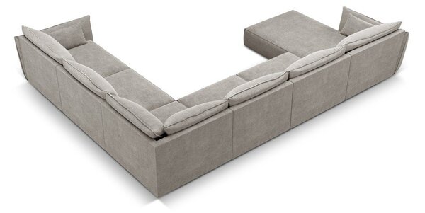 Svetlosivá rohová pohovka (pravý roh) Vanda - Mazzini Sofas