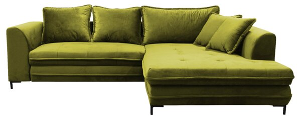 ROZKLADACIA ROHOVÁ SEDAČKA, textil, svetlozelená Livetastic - Online Only obývacie izby, Online Only