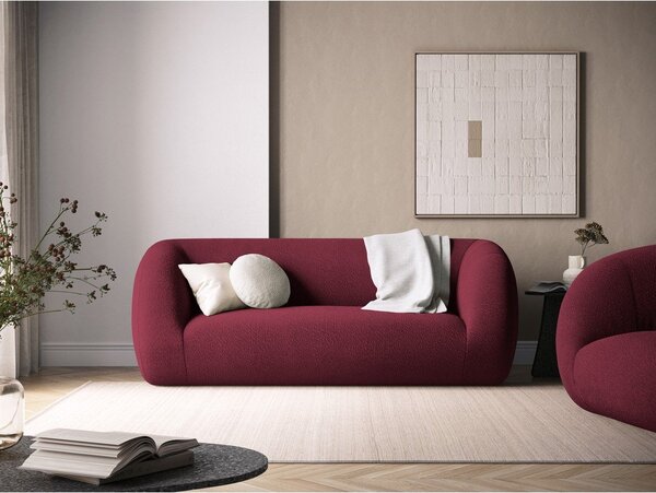 Vínová pohovka z textílie buklé 210 cm Essen – Cosmopolitan Design