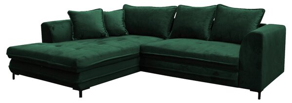 ROZKLADACIA ROHOVÁ SEDAČKA, textil, zelená Livetastic - Online Only obývacie izby, Online Only