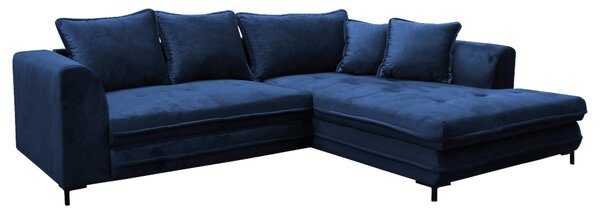 ROHOVÁ SEDAČKA, textil, kráľovská modrá Livetastic - Sedačky, Online Only