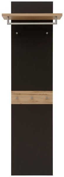 VEŠIAKOVÝ PANEL, farby buka, tmavohnedá, jadrový buk, 45-60/187/28 cm Dieter Knoll - Vešiakové steny