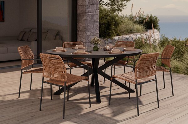 ZÁHRADNÝ STÔL, kov, plast, 180/76/120 cm Ambia Garden - Online Only záhrada, Online Only