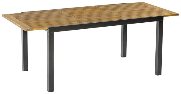 ZÁHRADNÝ STÔL, drevo, kov, 150-200/90 90/75 cm Gardenson - Online Only záhrada, Online Only