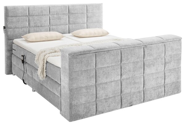 BOXSPRINGOVÁ POSTEĽ, 180/200 cm, strieborná Carryhome - Online Only spálne, Online Only