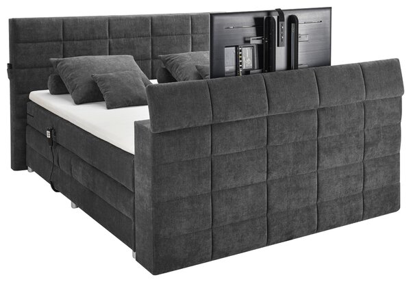 BOXSPRINGOVÁ POSTEĽ, 180/200 cm, antracitová Carryhome - Online Only spálne, Online Only