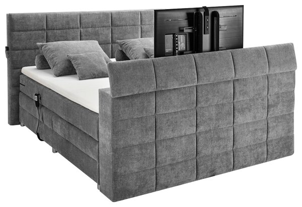 BOXSPRINGOVÁ POSTEĽ, 180/200 cm, sivá Carryhome - Online Only spálne, Online Only