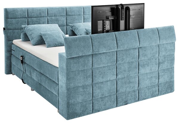 BOXSPRINGOVÁ POSTEĽ, 180/200 cm, modrá Carryhome - Online Only spálne, Online Only