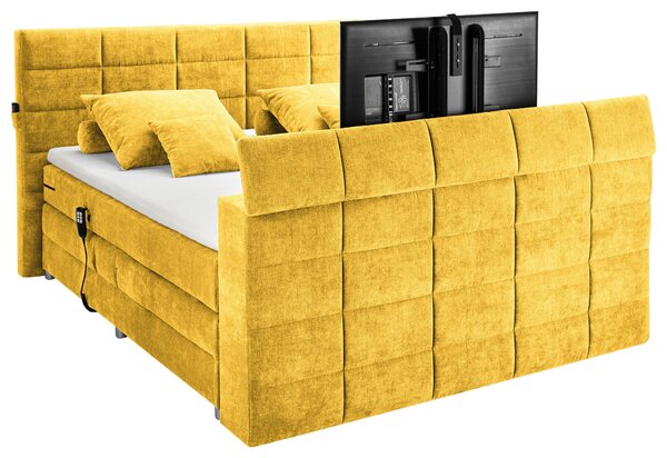 BOXSPRINGOVÁ POSTEĽ, 180/200 cm, žltá Carryhome - Online Only spálne, Online Only