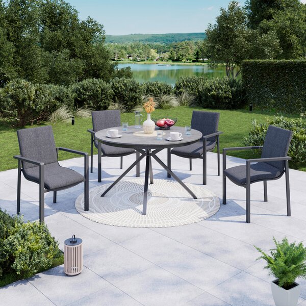 ZÁHRADNÝ STÔL, kov, keramika, 120/120/74 cm Ambia Garden - Online Only záhrada, Online Only