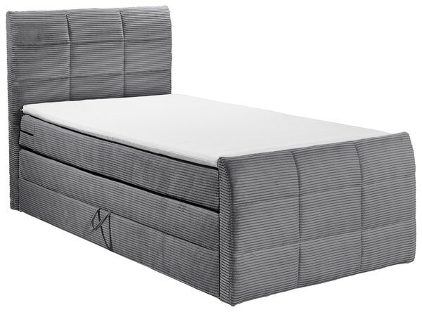 BOXSPRINGOVÁ POSTEĽ, 100/200 cm, tmavosivá MID.YOU - Online Only spálne, Online Only