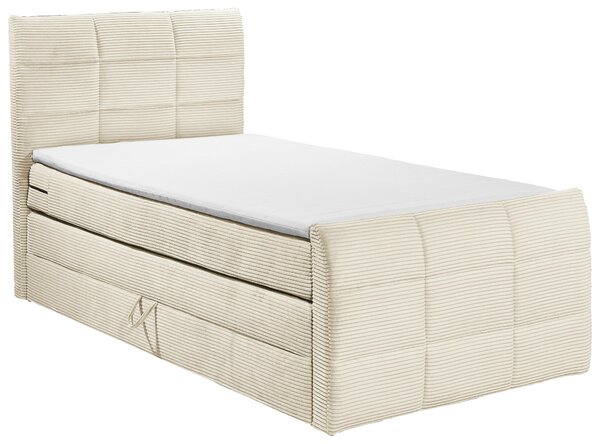 BOXSPRINGOVÁ POSTEĽ, 100/200 cm, krémová MID.YOU - Online Only spálne, Online Only