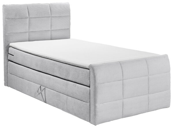 BOXSPRINGOVÁ POSTEĽ, 100/200 cm, svetlosivá MID.YOU - Online Only spálne, Online Only