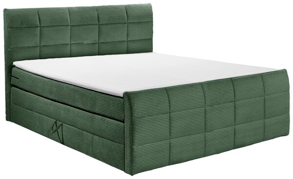 BOXSPRINGOVÁ POSTEĽ, 180/200 cm, olivovozelená MID.YOU - Online Only spálne, Online Only